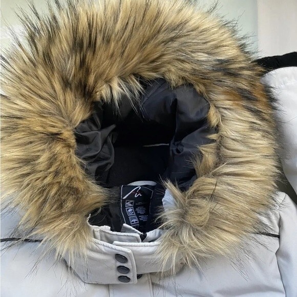 Alpine tek Fill Down Jackets Glacial Terrain Gear Winter Coat Hoodie Fur Trim - Picture 5 of 12